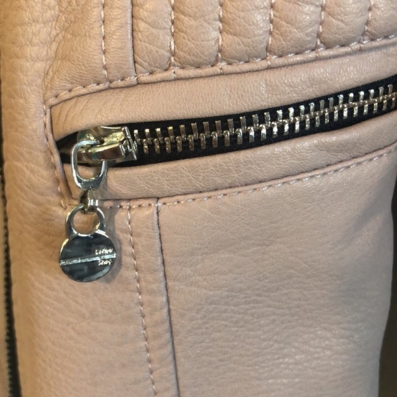 🌸🌸HP🎉Gorgeous Coffee Shop Kids Blush Kids Soft Faux Leather Girls Jacket EUC - Picture 10 of 14